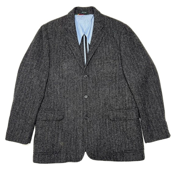 J Crew Yorkshire Moon Tweed Blazer Sport Coat Size 44 R Three Button